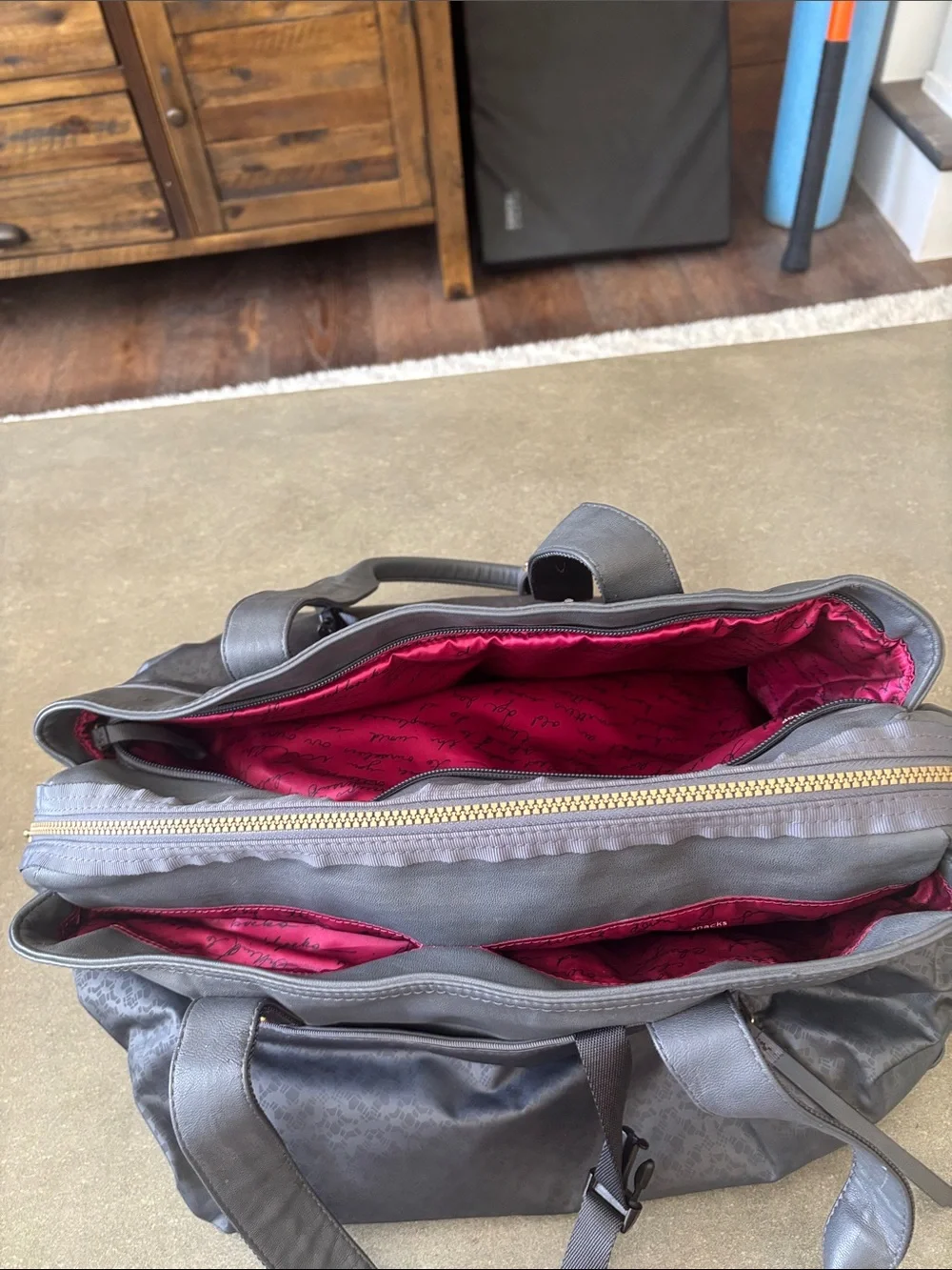 lululemon athletica Gray Duffel Tote